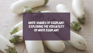 White Shades Of Eggplant Exploring the Versatility of White Eggplant